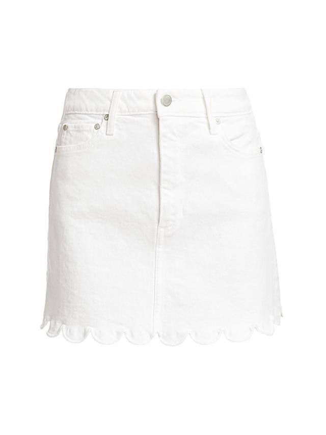 Womens Good High-Rise Scallop Skirt Product Image