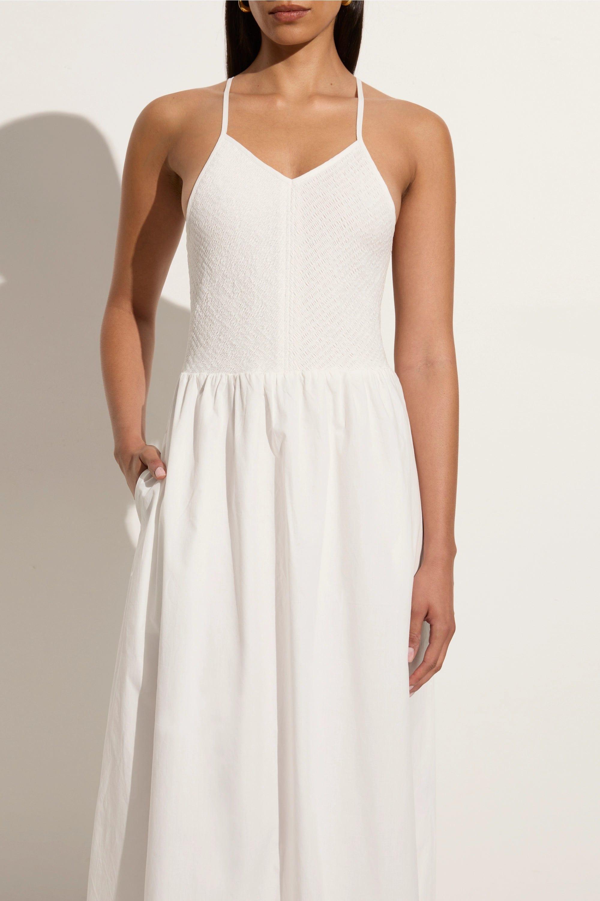 Camera Midi Dress White Product Image