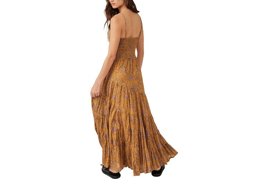 Free People Sundrenched Printed Maxi (Dusty Olive Combo) Women's Clothing Product Image