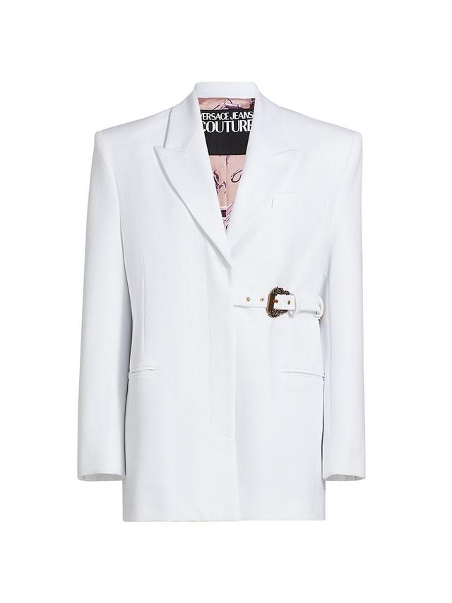 Womens Crpe Belted Blazer Product Image