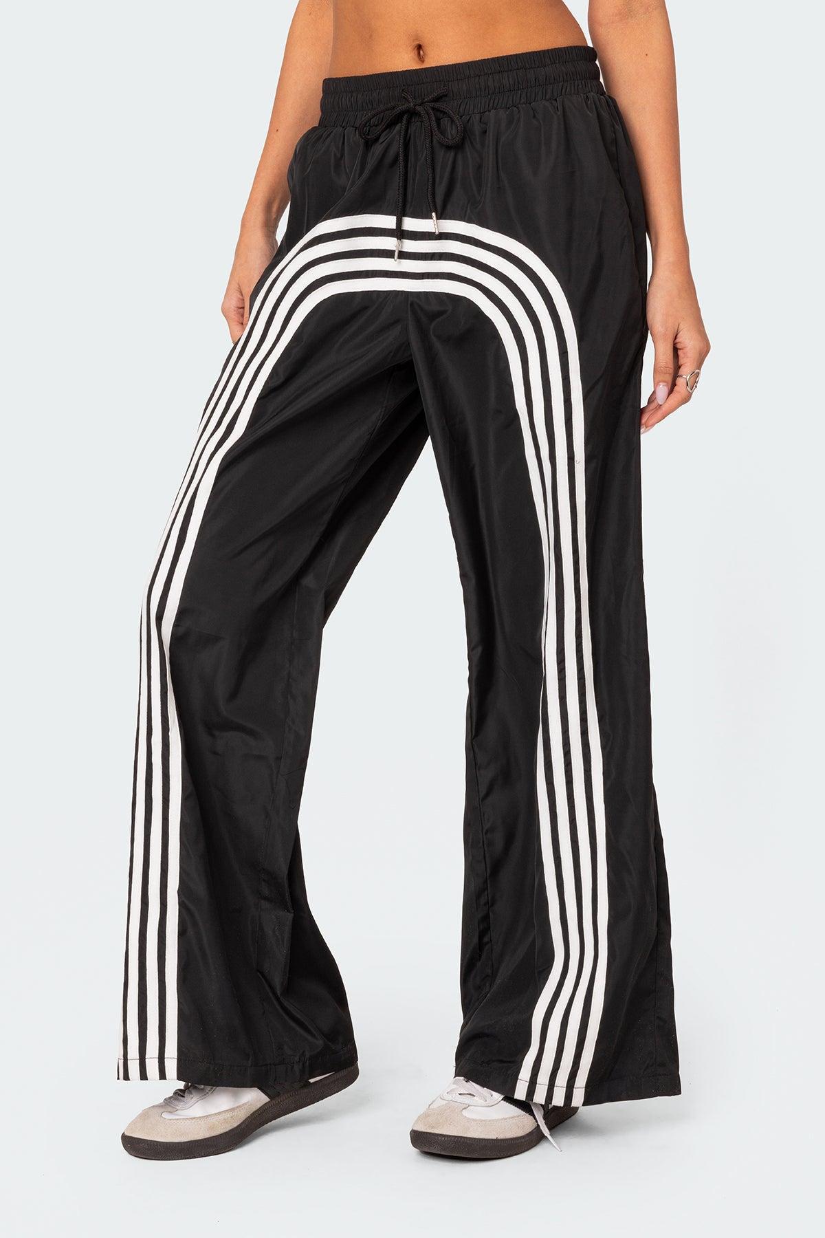 Wilda Striped Nylon Track Pants Product Image