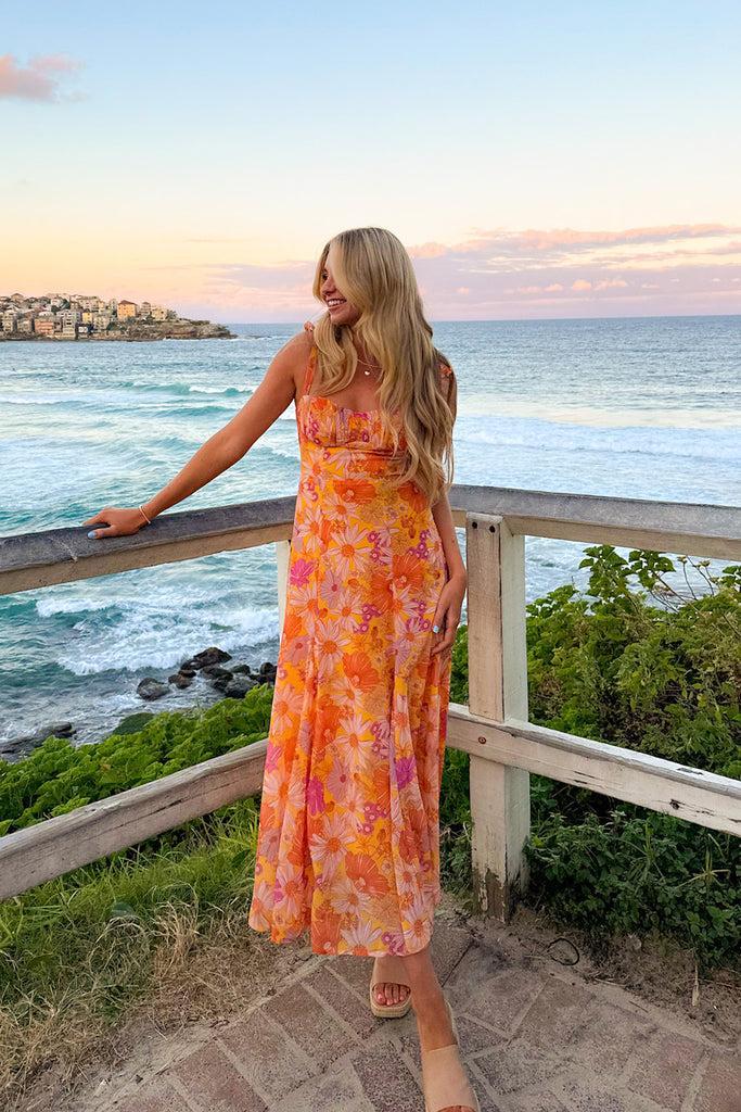 Lost In Paradise Maxi Dress Yellow Product Image