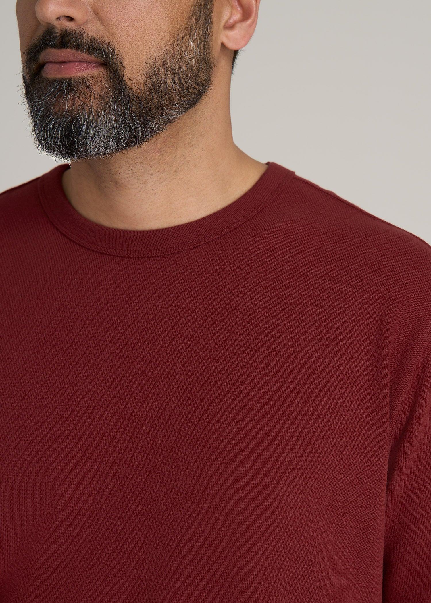 LJ&S Heavyweight RELAXED-FIT Tall Tee in Sumac Red Product Image