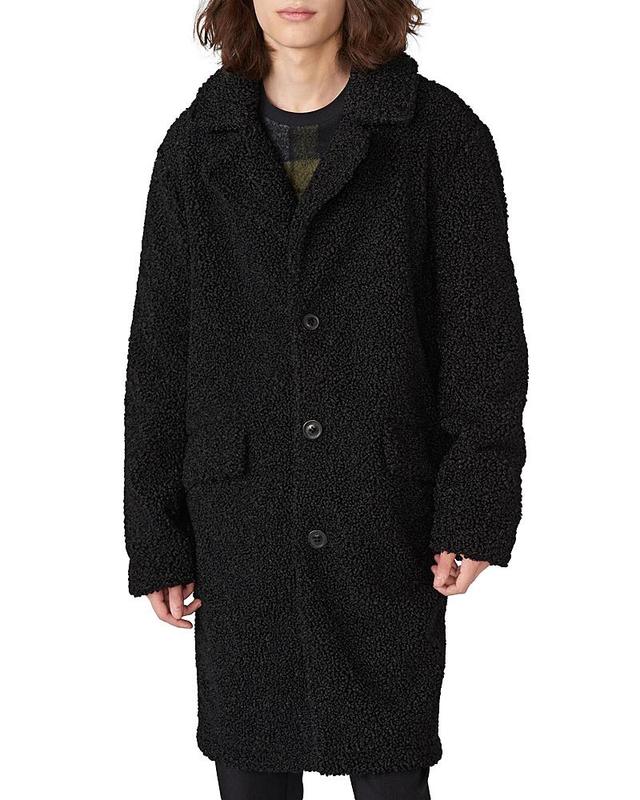 Mens Faux Shearling Topcoat Product Image