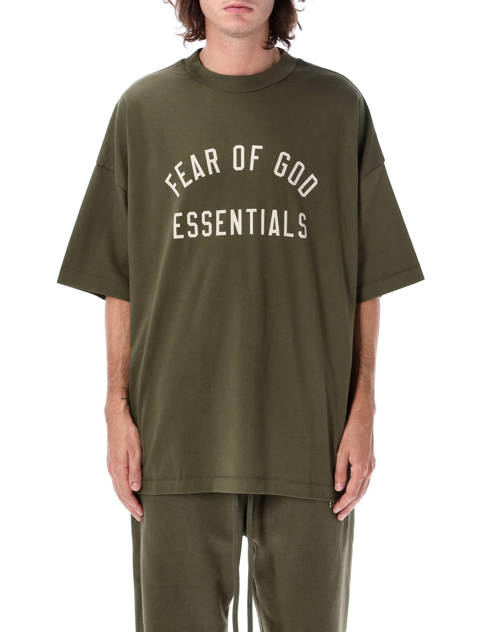 FEAR OF GOD Jersey Crewneck T-shirt In Green Product Image