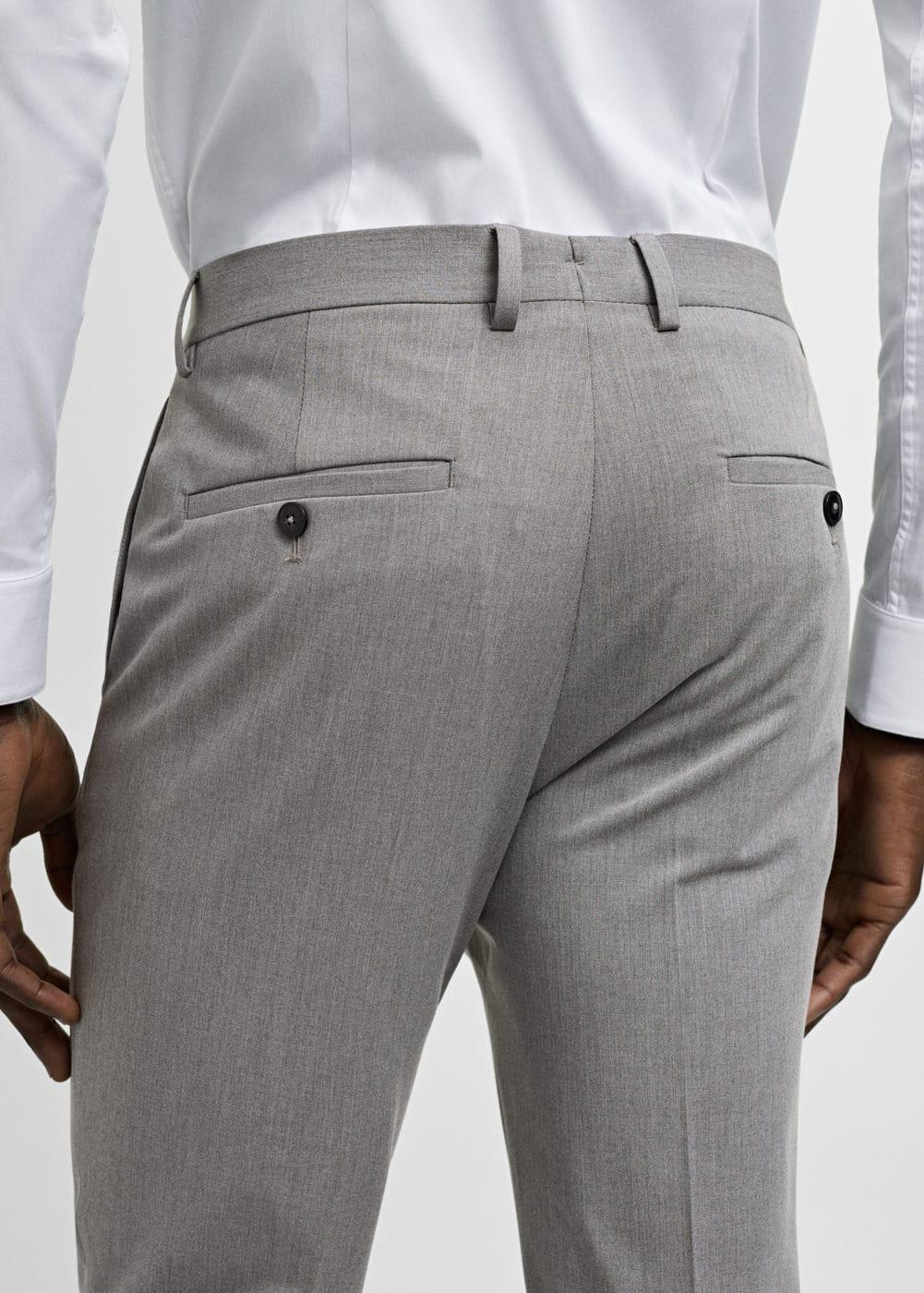 Mango Mens Stretch Fabric Super Slim-Fit Suit Pants Product Image