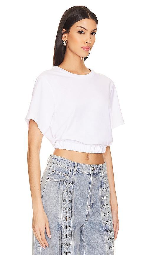 SIMKHAI Jojo Cropped Tee Size L, S, XS. Product Image