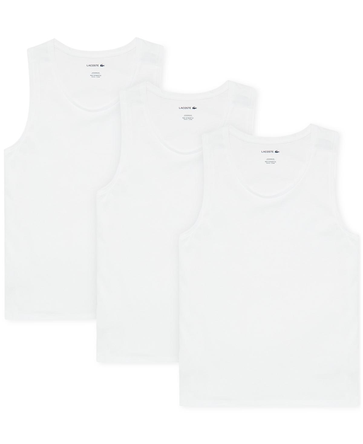 Lacoste Cotton Tank Tops, Pack of 3 Product Image