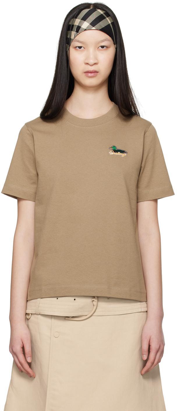 BURBERRY Cotton T-shirt In Linden Product Image