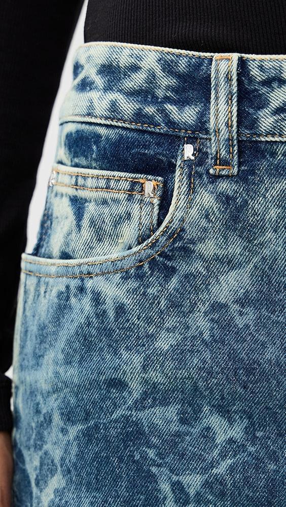 rabanne Wide Leg Jeans In Washed Denim | Shopbop Product Image