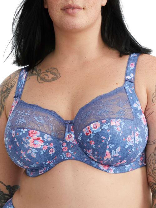 elomi Morgan Underwire Full Cup Bra with Stretch Lace (Sunset Meadow) Women's Bra Product Image