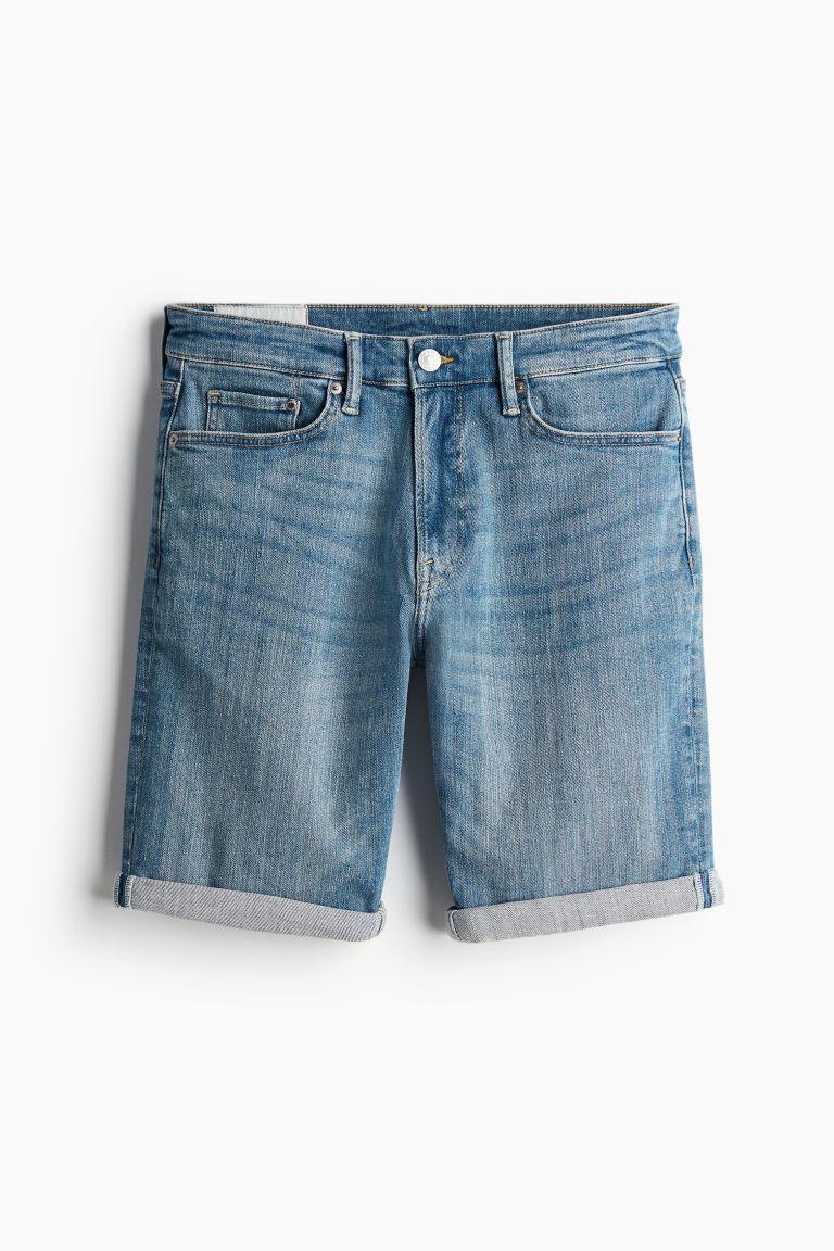 Slim Denim Shorts Product Image