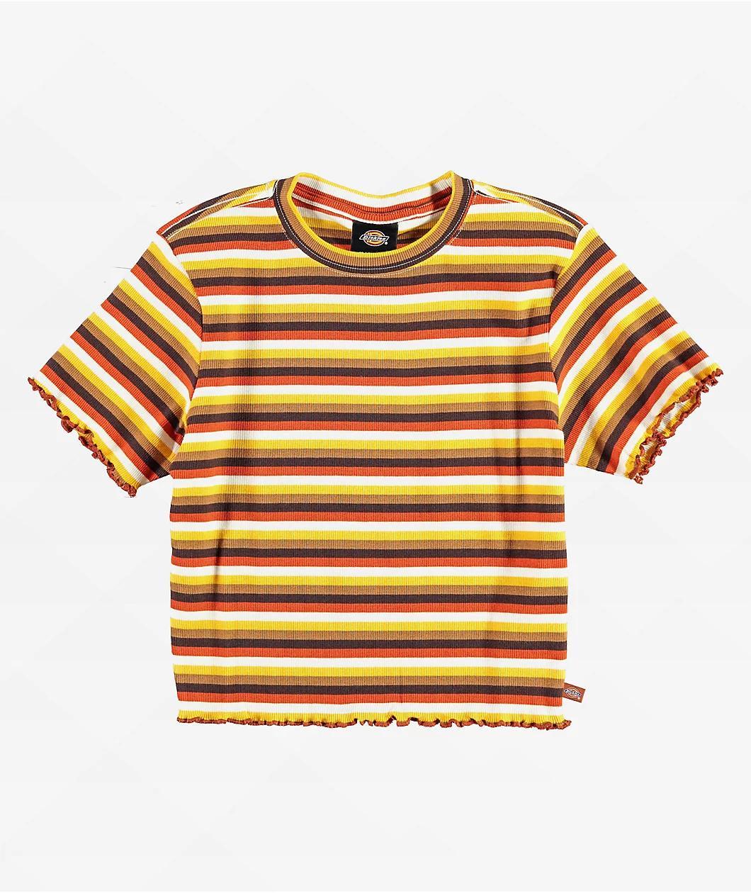 Dickies Ginger Stripe Crop T-Shirt Product Image