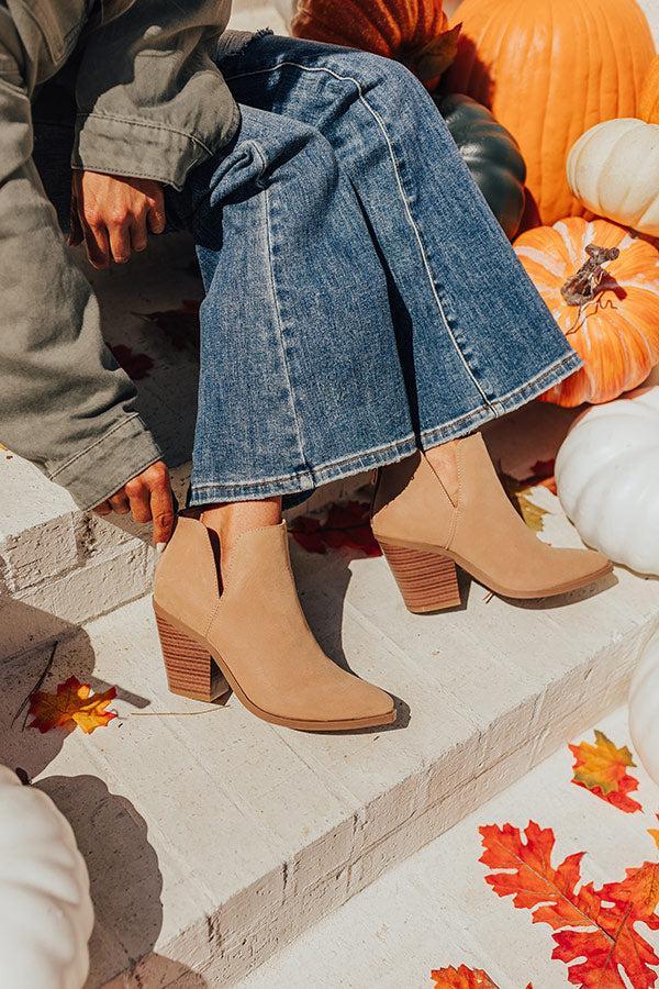 The Destiny Bootie In Tan Product Image