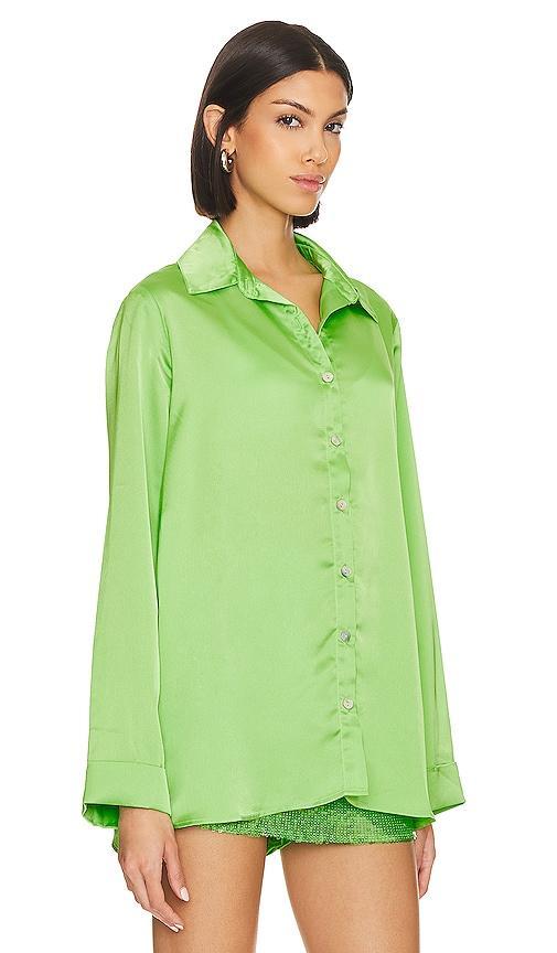 Show Me Your Mumu Smith Button-Down (Bright Luxe Satin) Women's Clothing Product Image