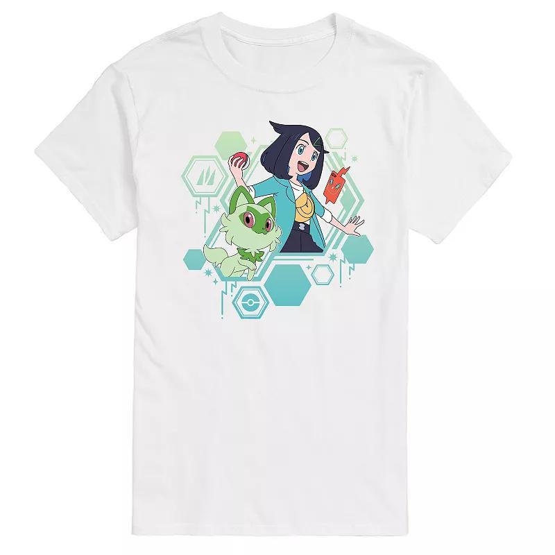 Mens Pokemon Liko And Sprigatito Graphic Tee Product Image