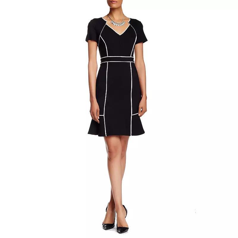 Womens Focus By Shani Piped Tulip Hem Mini Dress Product Image