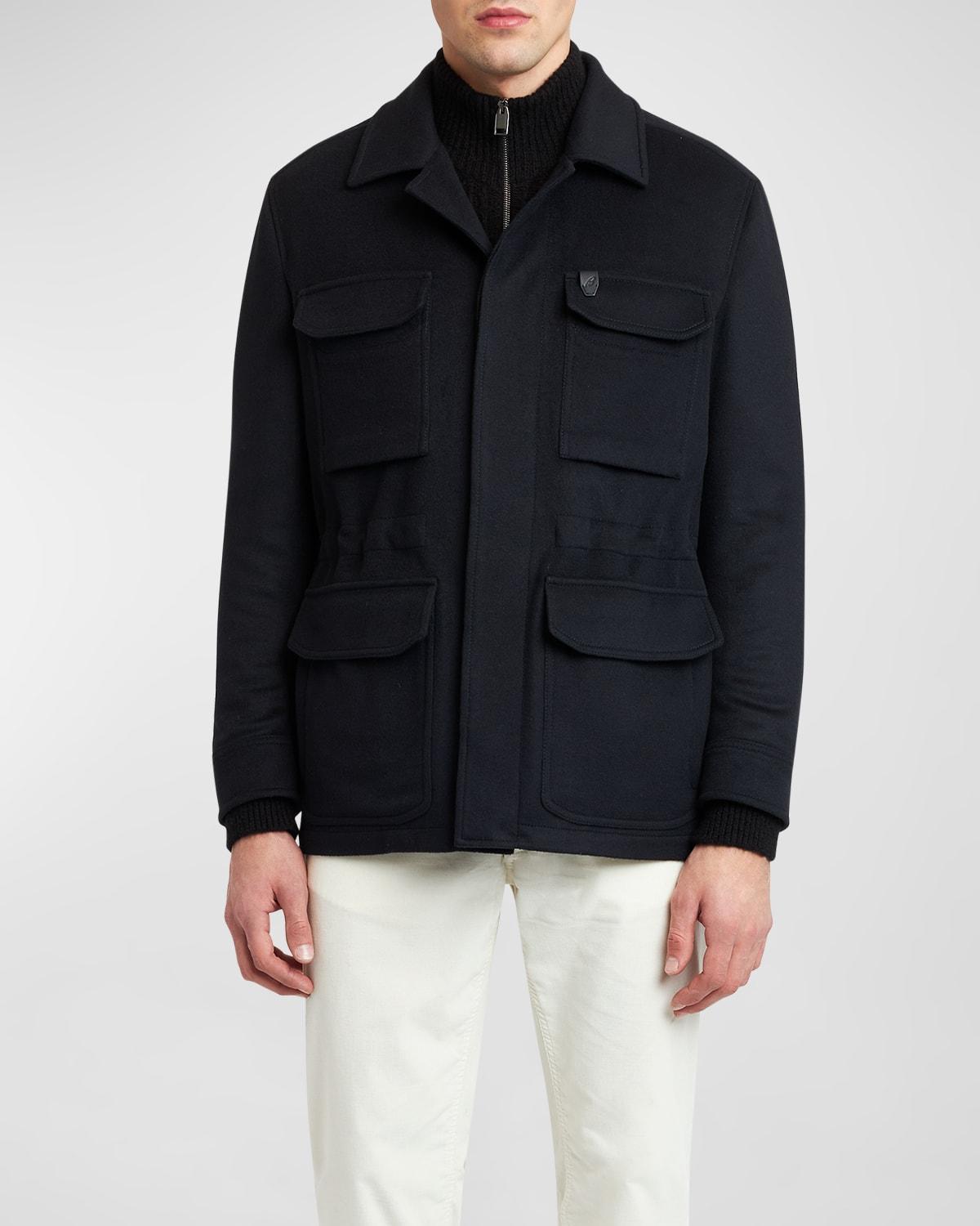 Men's Sahariana Wool-Cashmere Utility Jacket Product Image