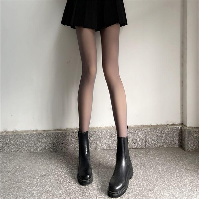 Fleece-Lined Plain Tights Product Image