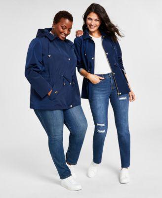 Women's Hooded Anorak, PP-4X, Created for Macy's Product Image