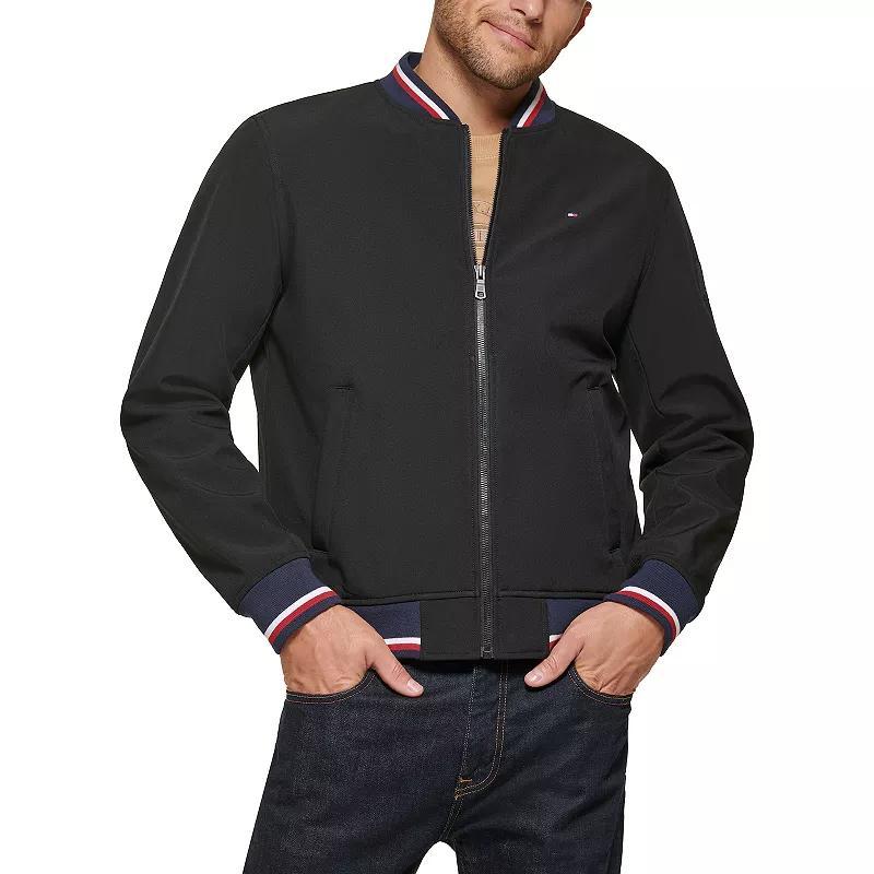 Mens Tommy Hilfiger Softshell Varsity Bomber Jacket Product Image