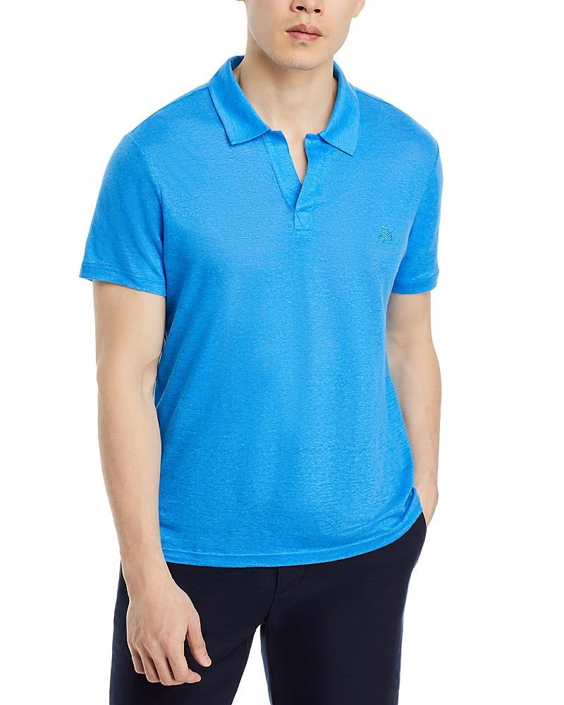 Mens Pyramid Linen Polo Shirt Product Image