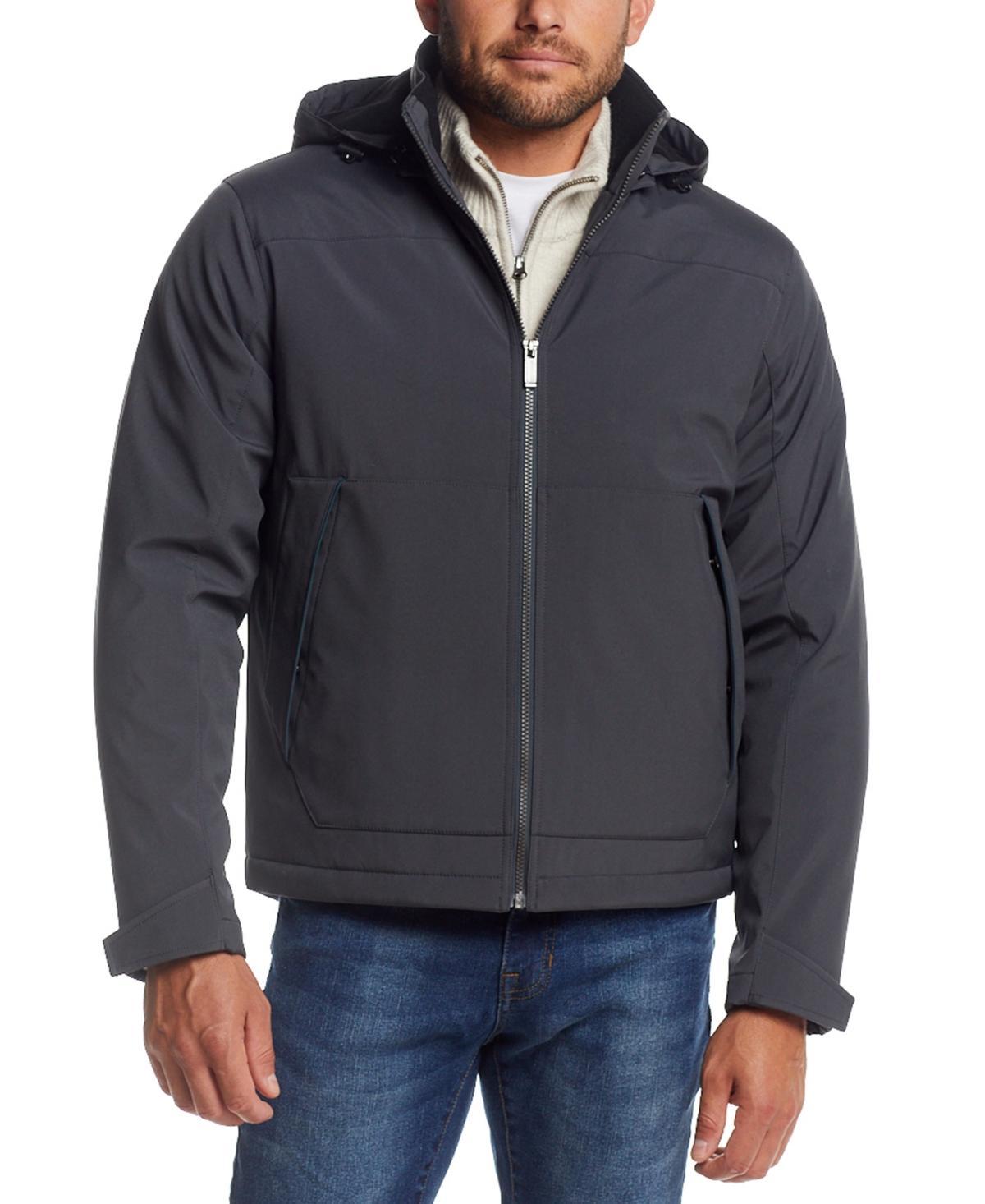 Weatherproof Mens Flex Tech Hooded Shirt Jacket Product Image