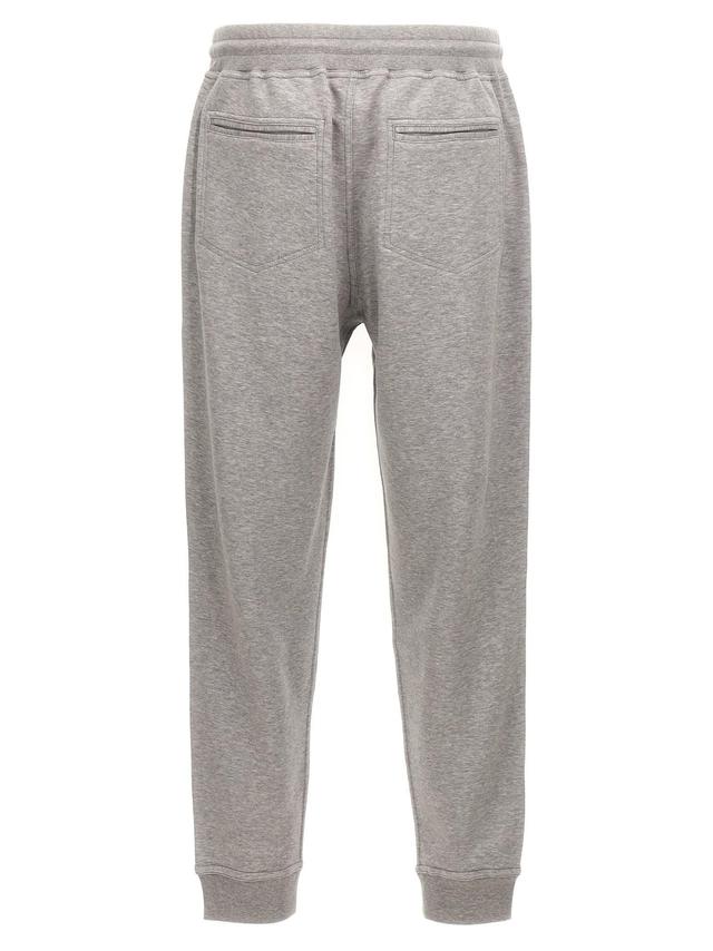 BRUNELLO CUCINELLI Cotton Blend Joggers In Gray Product Image