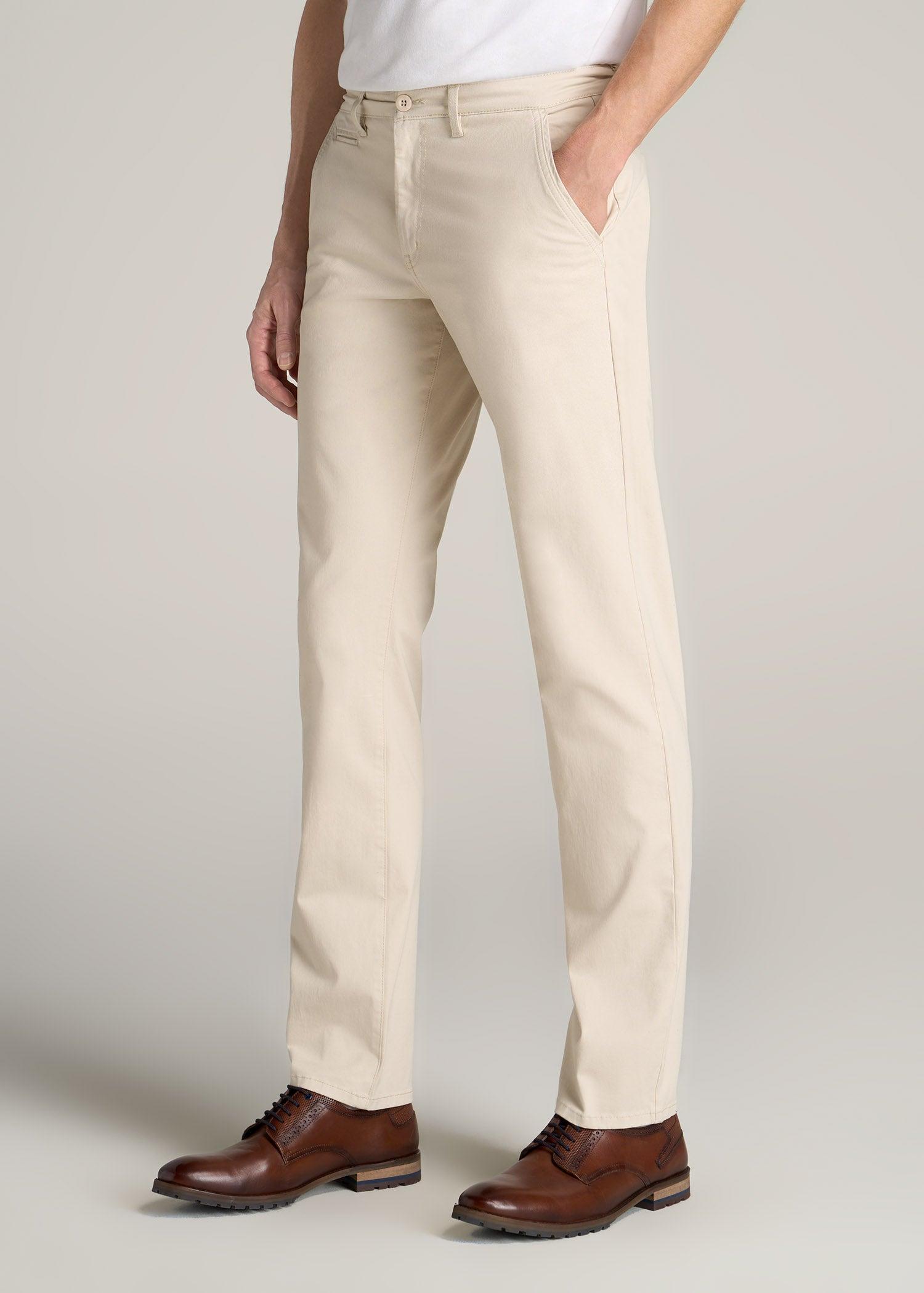 Carman TAPERED Chinos in Fatigue Green - Pants for Tall Men Product Image