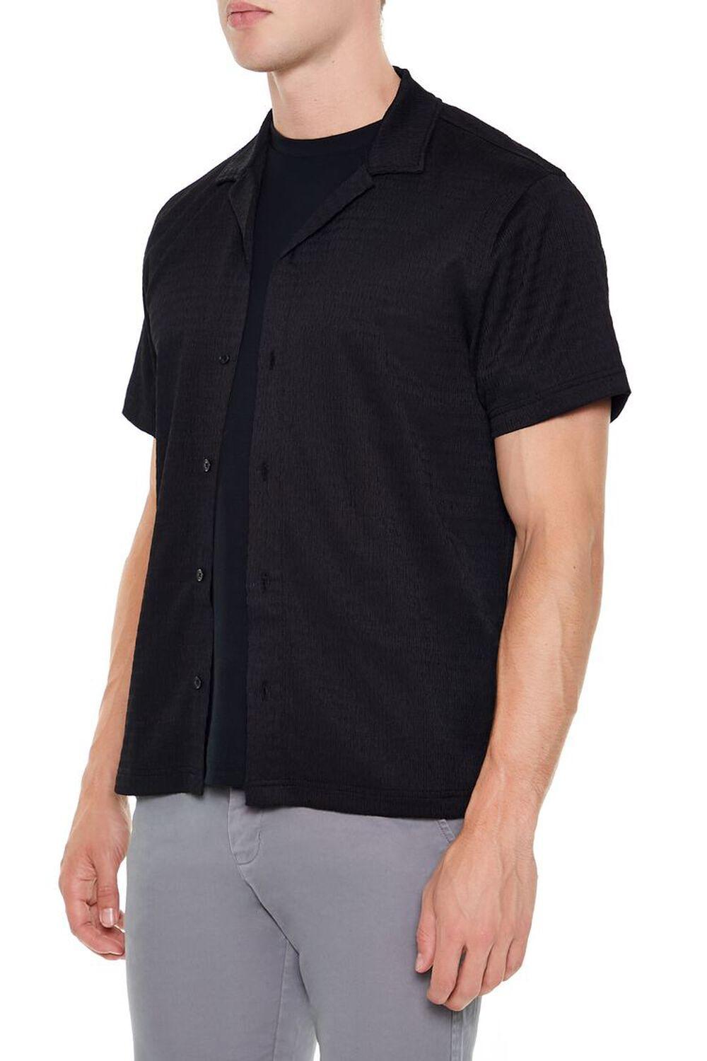 Textured Cuban-Collar Shirt | Forever 21 Product Image