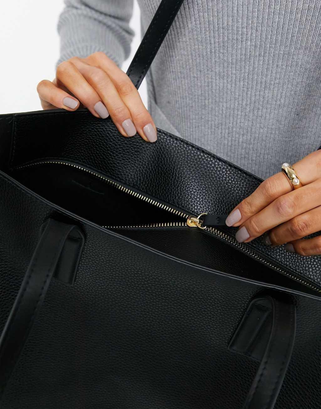 Mango shopper in black Product Image