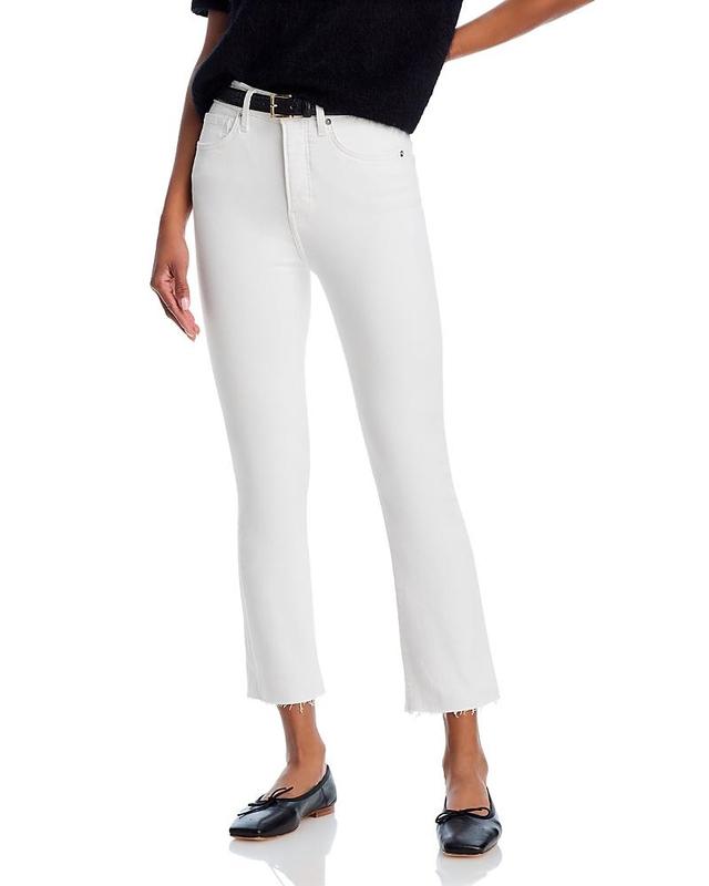 Womens Carly High-Rise Stretch Kick-Flare Crop Jeans Product Image