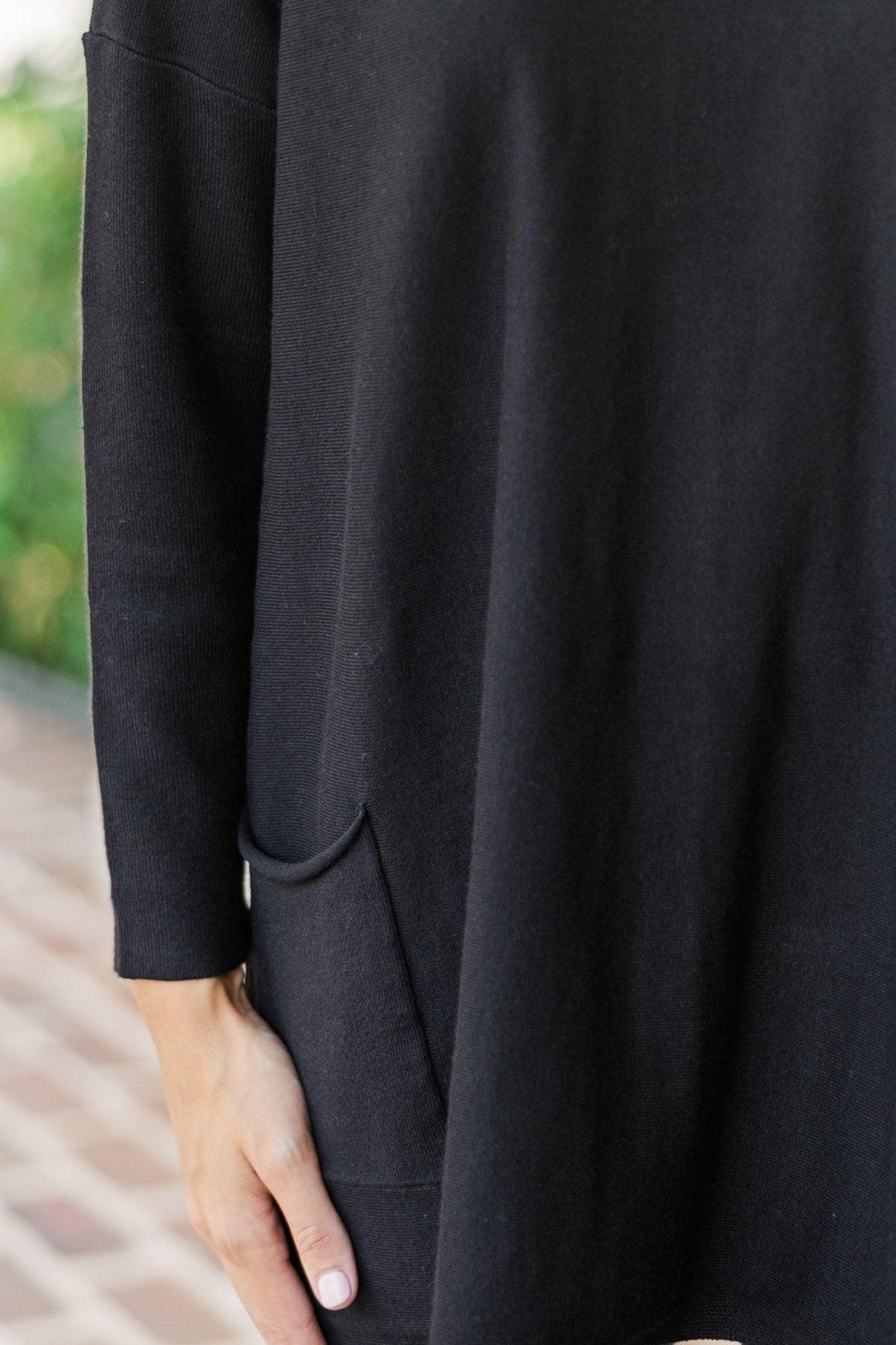 Loving My Life Black Pocket Tunic Female Product Image