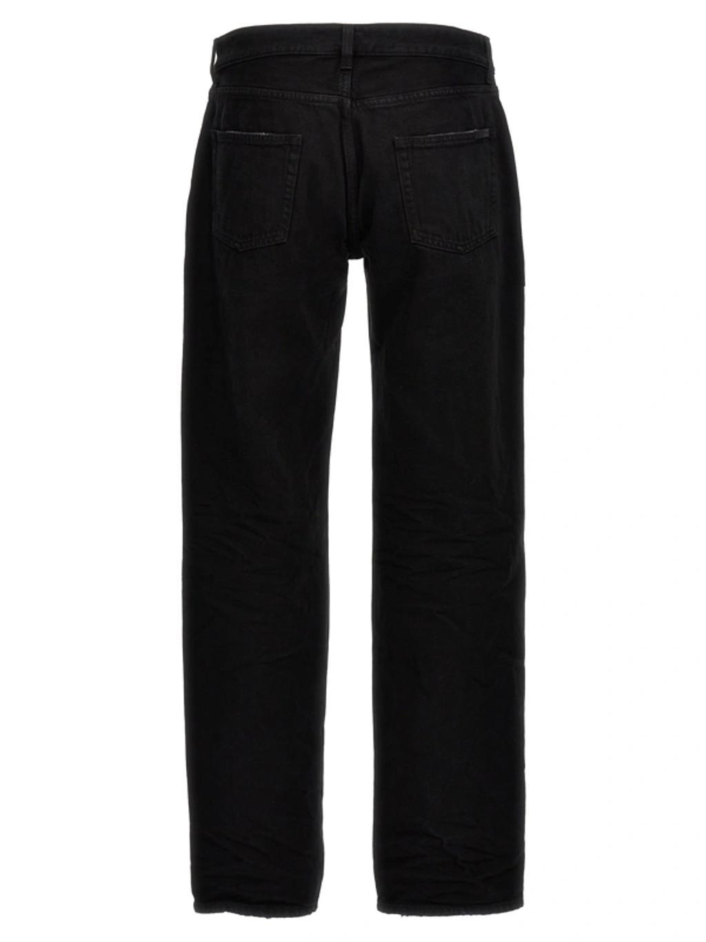 Straight Fit Jeans In Black Product Image