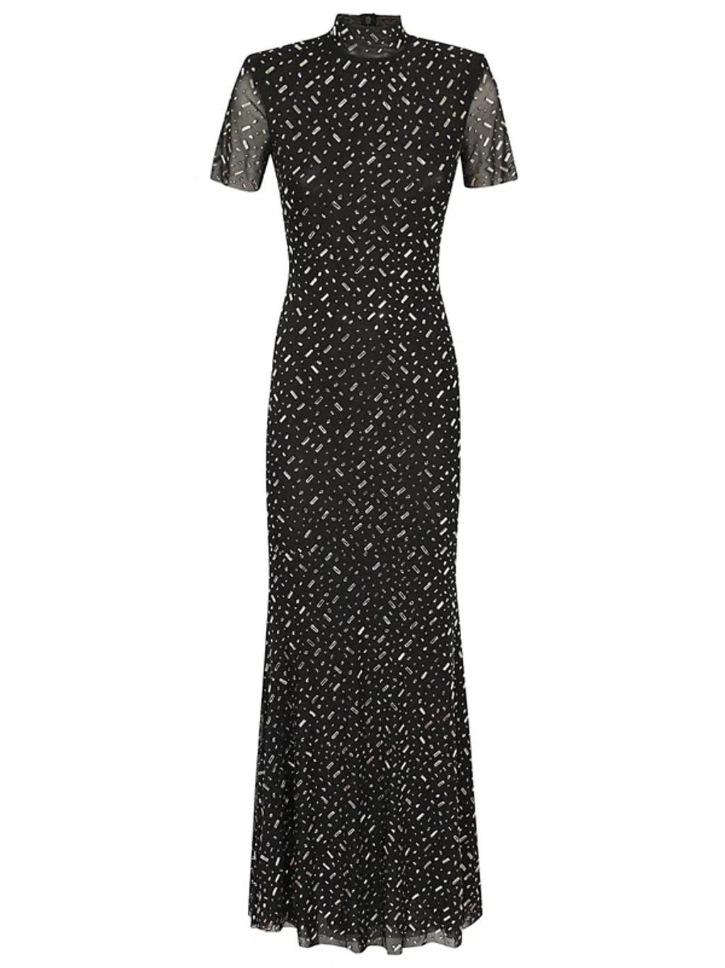 Dress With Strass In Black Product Image