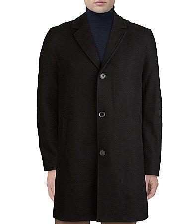 Cole Haan Mens Melton Classic-Fit Topcoat Product Image