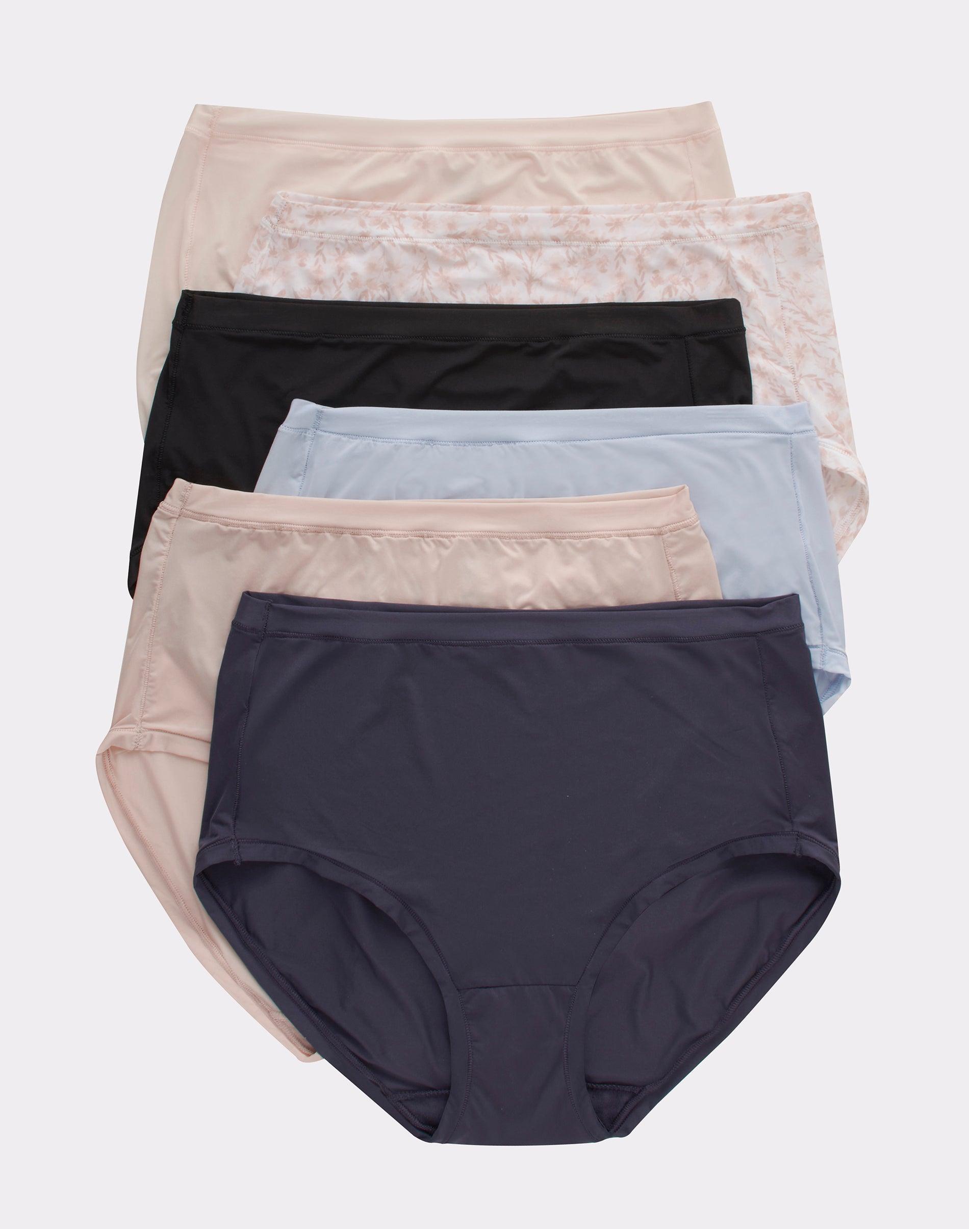 Hanes Women's 6pk Comfort Flex Fit Microfiber Briefs - Colors May Vary XL Product Image