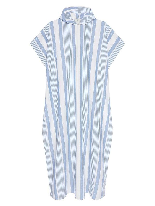 Womens Plage Kaftan in Cotton and Linen with 4G Stripes Product Image