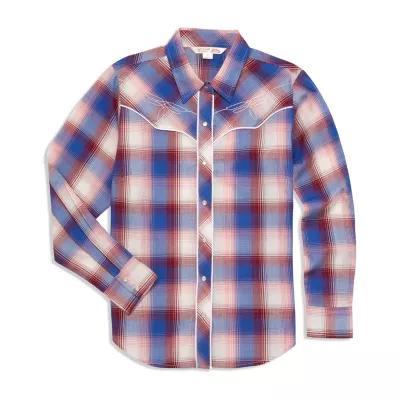 Ely Cattleman Womens Long Sleeve Regular Fit Button-Down Shirt Product Image