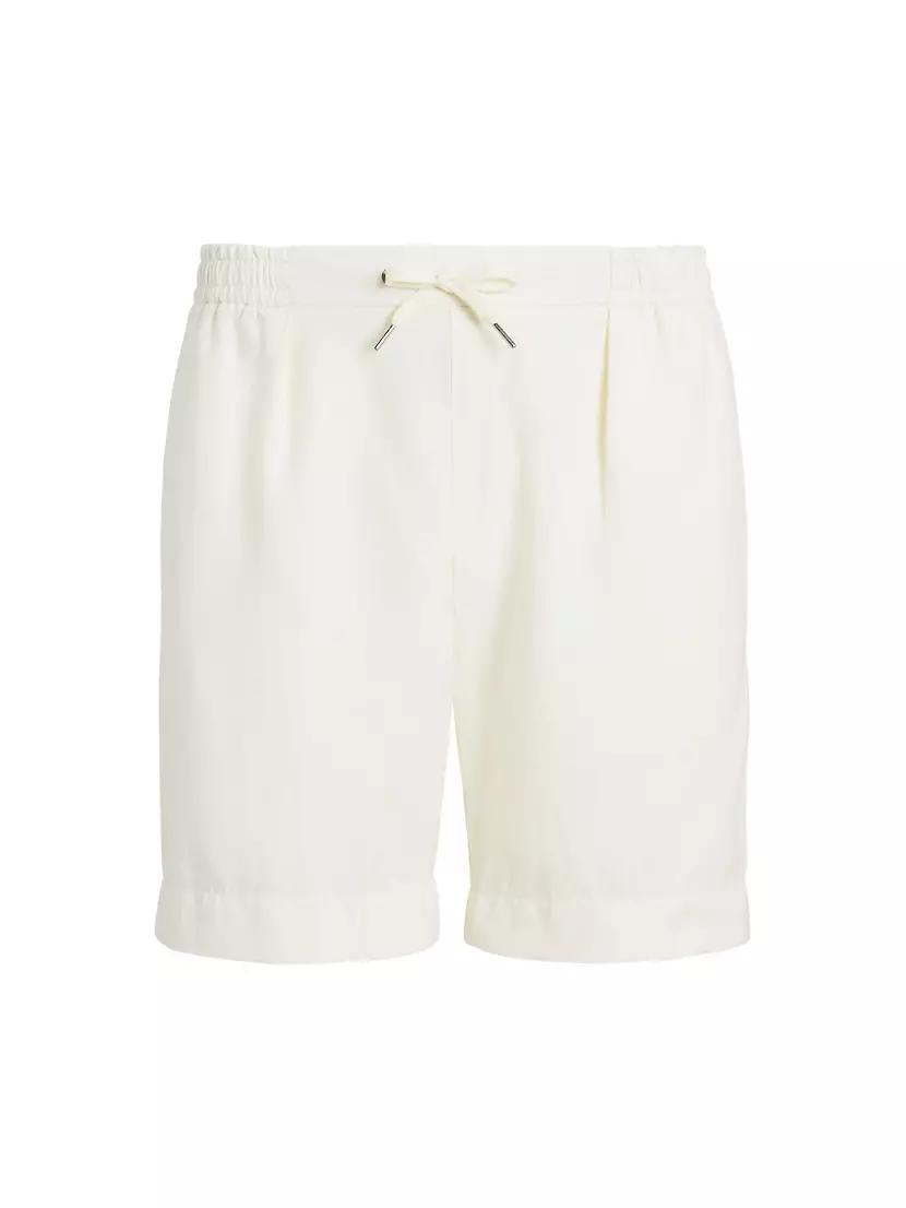 Silk & Linen Drawstring Shorts Product Image