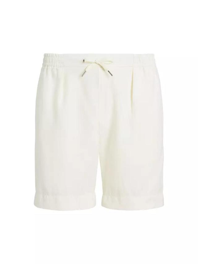 Silk & Linen Drawstring Shorts Product Image