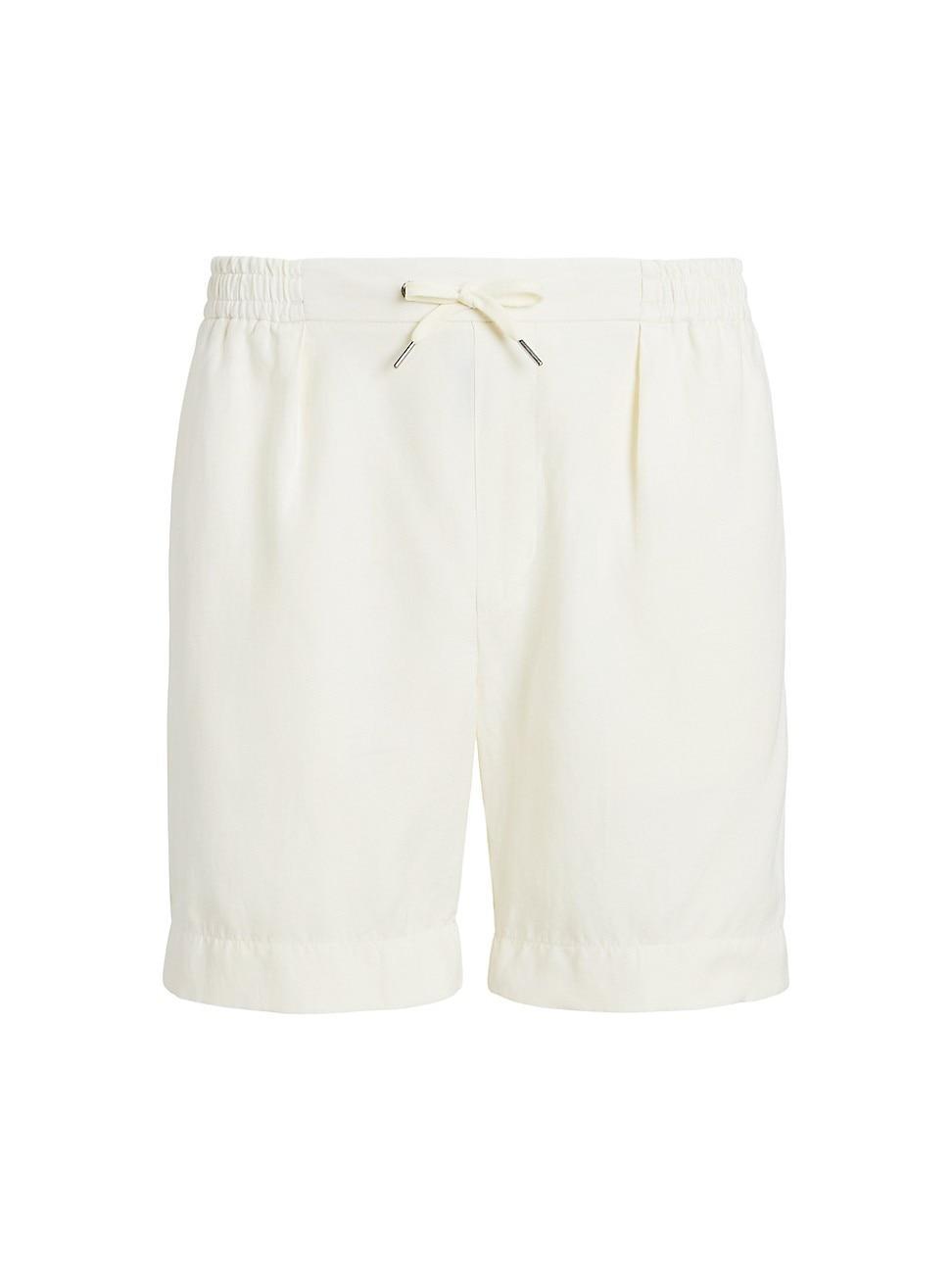 Mens Silk & Linen Drawstring Shorts Product Image