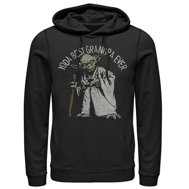 Mens Star Wars Yoda Best Grandpa Ever Portrait Hoodie Product Image