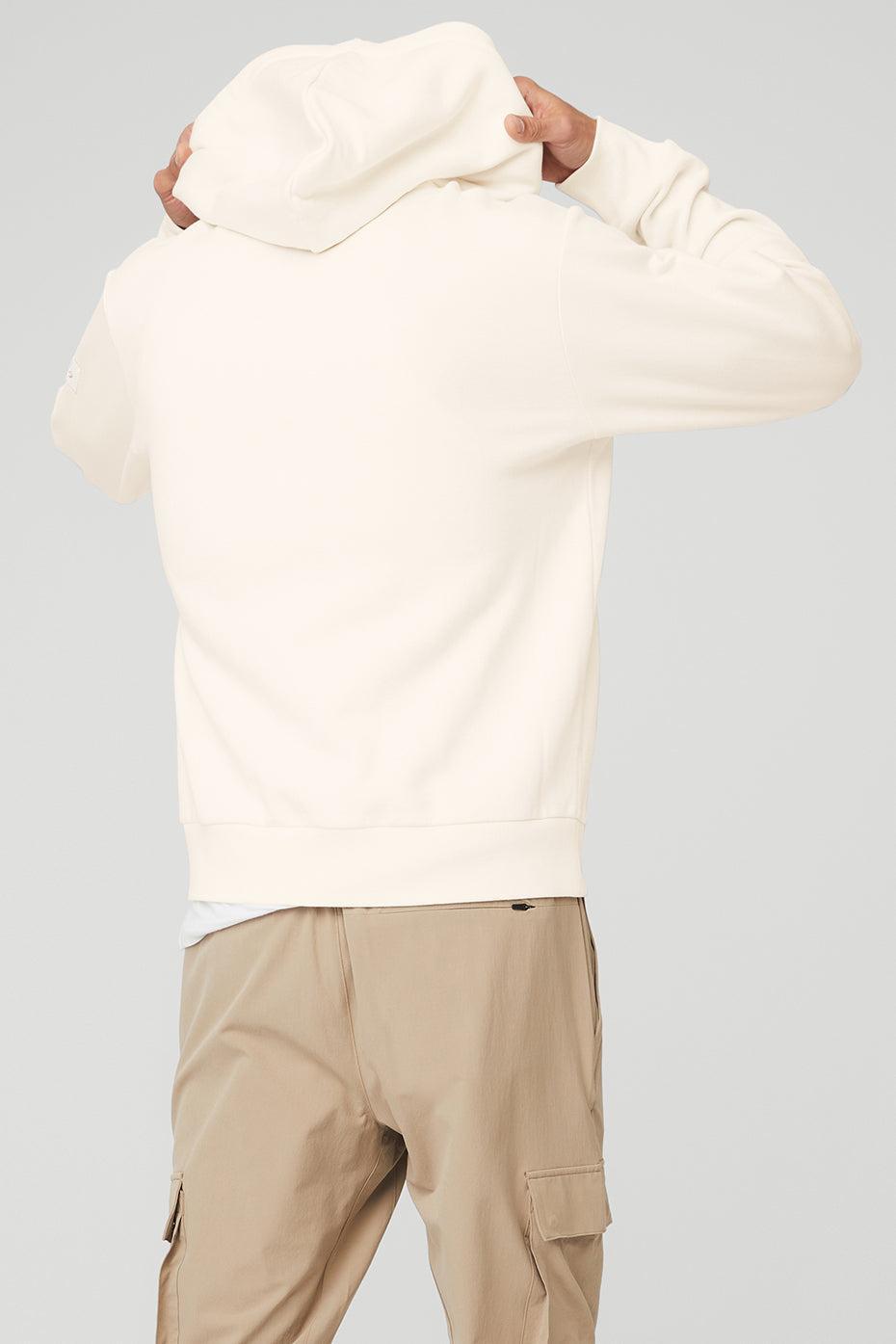 Everyday Full Zip Hoodie - Ivory Male Product Image