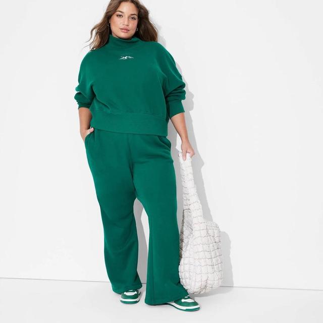 Womens High-Rise Flare Sweatpants - Wild Fable 1X Product Image