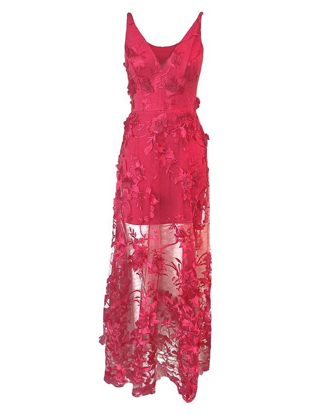 Womens Sidney Sheer Lace Gown Product Image