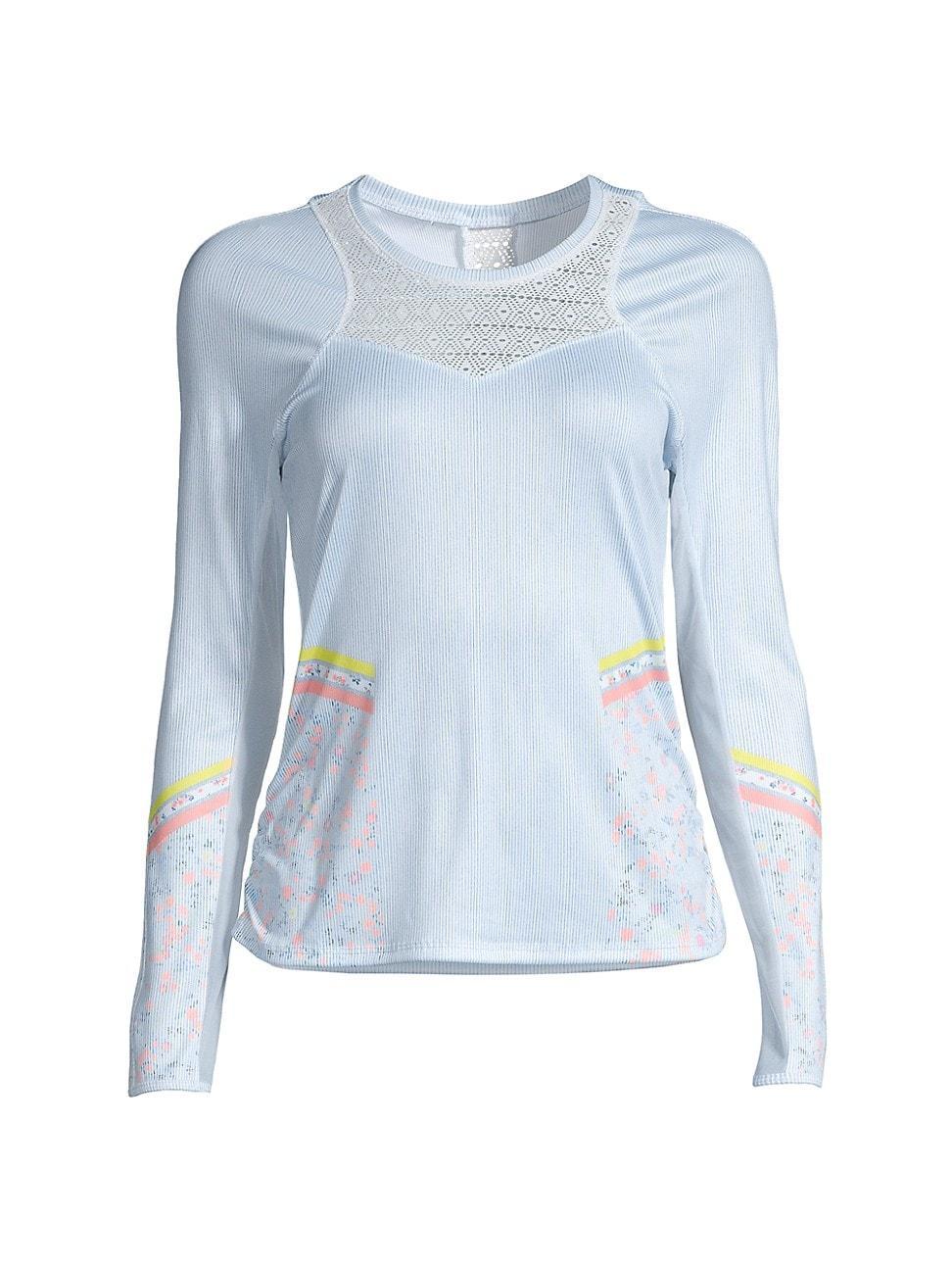 Womens Chambray Blossom Long-Sleeve Top product image