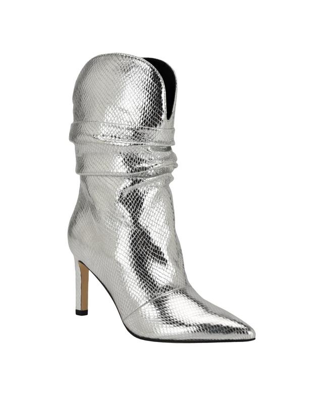 Guess Womens Narissa Pointy Toe Western Heeled Scrunch Booties Product Image