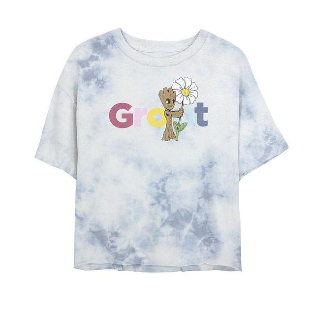 Juniors Marvel Guardians Of The Galaxy Groot Flower Tee, Girls Product Image