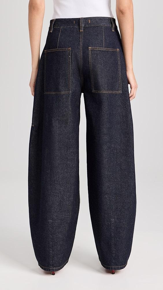 Tibi Indigo Denim Sid Jeans | Shopbop Product Image